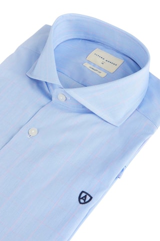 Camisa slim - Azul-celeste - Azul