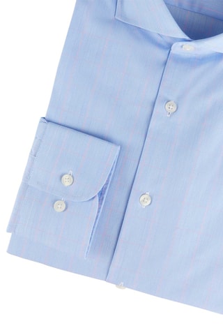 Camisa slim - Azul-celeste - Azul
