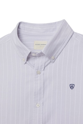 Chemise regular en coton biologique - Gris
