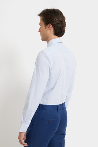 Camisa slim - Azul-claro - Azul