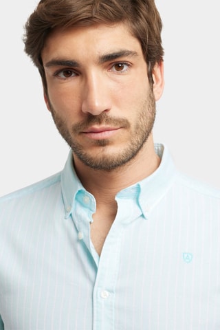 Chemise regular en coton biologique - Bleu clair
