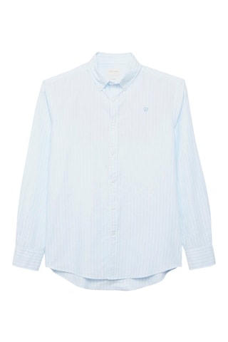 Chemise regular en coton biologique - Bleu clair