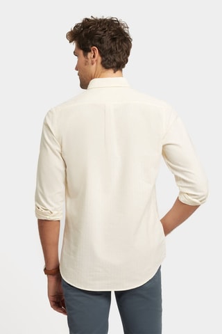 Chemise regular en coton biologique - Jaune