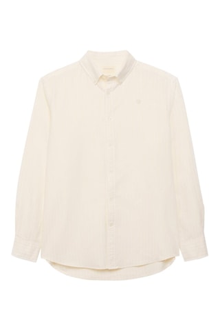 Chemise regular en coton biologique - Jaune