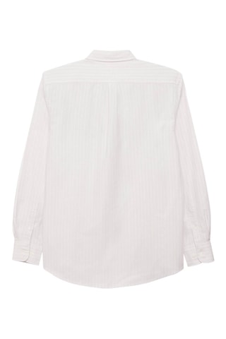 Chemise regular en coton biologique - Beige