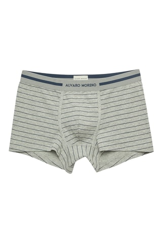 2 boxers - Azul-marinho e cinzento-claro - Azul-marinho