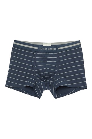 2 boxers - Azul-marinho e cinzento-claro - Azul-marinho