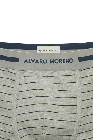 2 boxers - Azul-marinho e cinzento-claro - Azul-marinho
