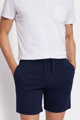 Pijama - Branco e azul-marinho - Branco