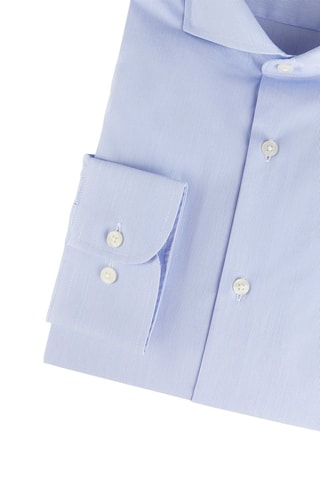Camisa slim - Azul-celeste - Azul