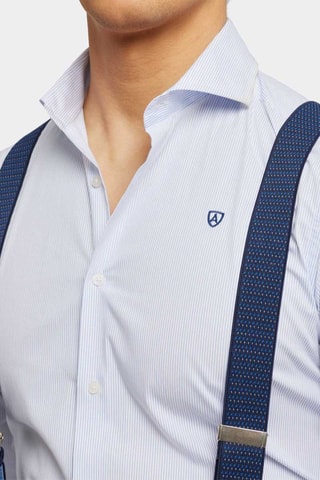 Camisa slim - Azul-celeste - Azul