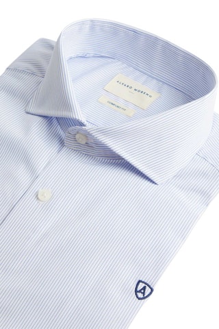 Camisa slim - Azul-celeste - Azul
