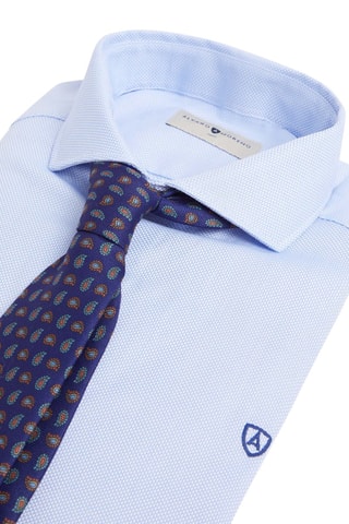 Camisa slim - Azul-celeste - Azul