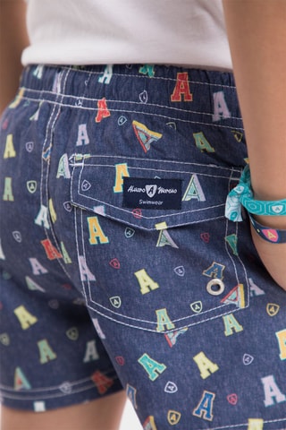 Short de bain - Bleu