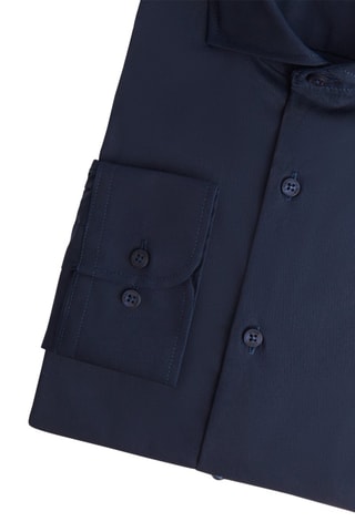 Camisa slim - Azul-marinho - Azul-marinho