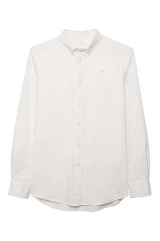 Chemise regular en coton biologique - Jaune