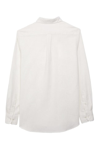 Chemise regular en coton biologique - Jaune