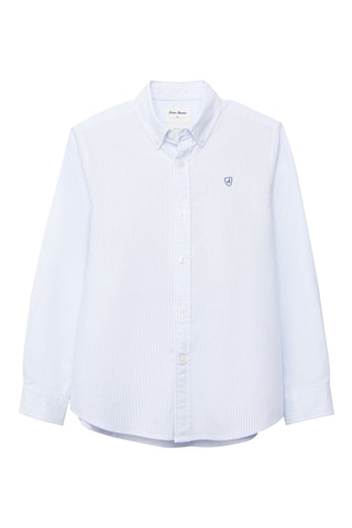 Chemise en coton biologique - Bleu