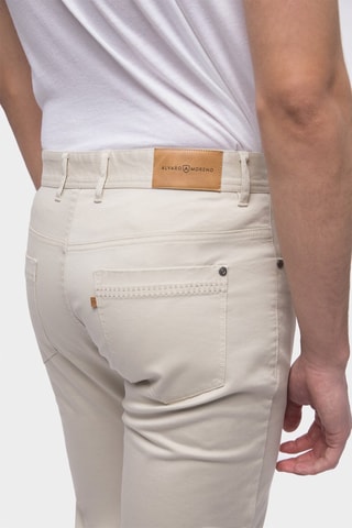 Pantalon slim - Écru