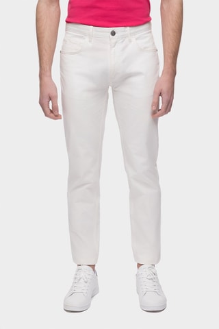 Pantalon slim - Écru