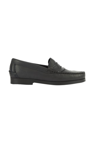 Mocassins en cuir - Bleu marine