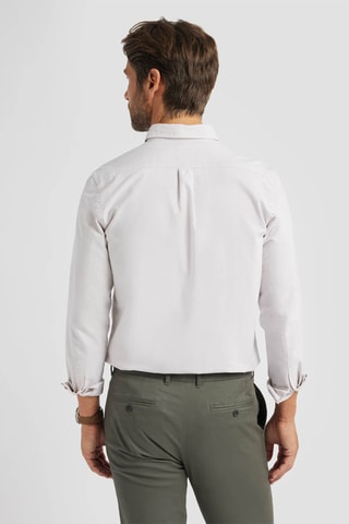 Chemise regular en coton biologique - Beige