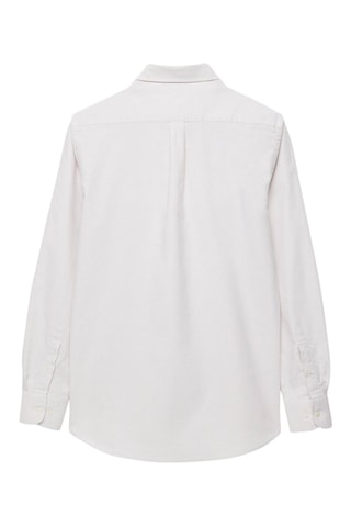 Chemise regular en coton biologique - Beige