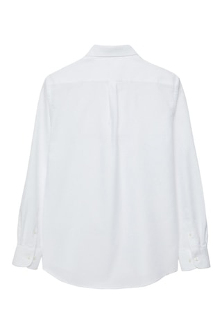 Chemise regular en coton biologique - Blanc