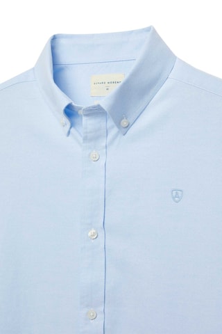 Chemise regular en coton biologique - Bleu