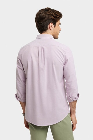 Chemise regular en coton biologique - Rouge