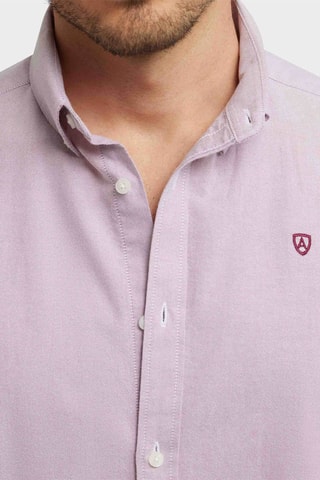 Chemise regular en coton biologique - Rouge