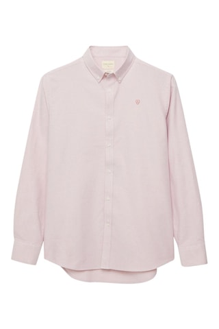 Chemise regular en coton biologique - Corail