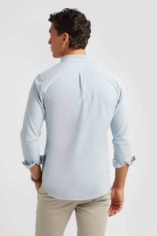 Chemise regular en coton biologique - Vert