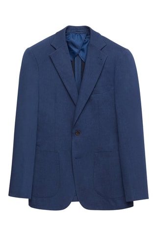 Veste en lin - Bleu marine