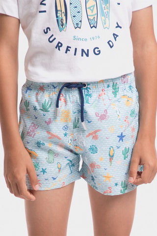 Short de bain - Bleu