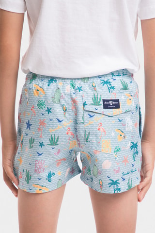 Short de bain - Bleu