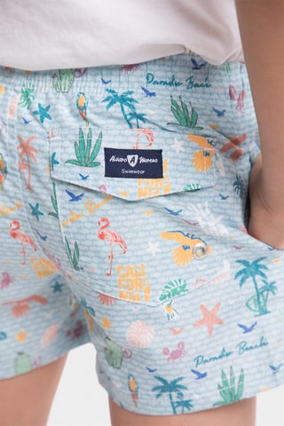 Short de bain - Bleu