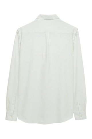 Chemise regular en lin - Vert