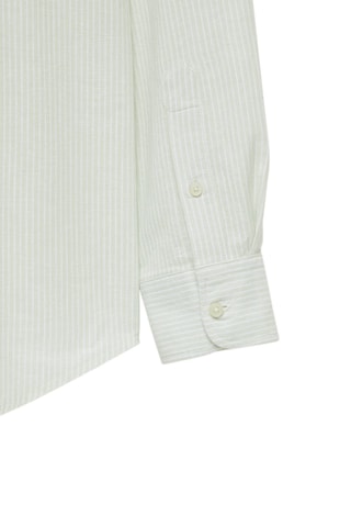 Chemise regular en lin - Vert