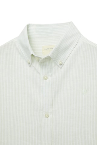 Chemise regular en lin - Vert