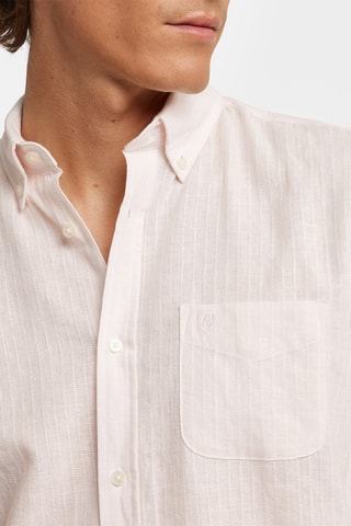 Chemise regular en lin - Rose