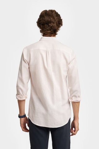 Chemise regular en lin - Rose