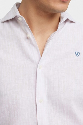 Chemise regular en lin - Rose