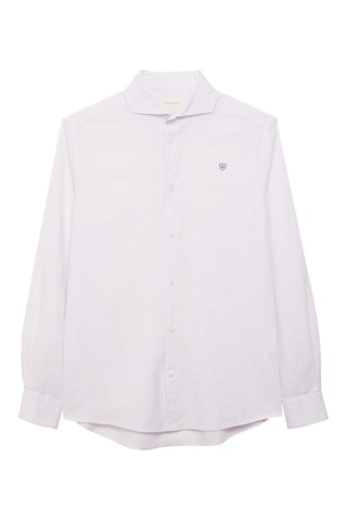 Chemise regular en lin - Rose