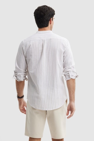 Chemise regular en lin - Beige
