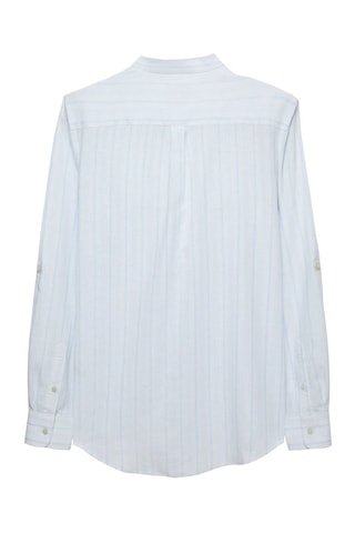 Chemise regular en lin - Bleu
