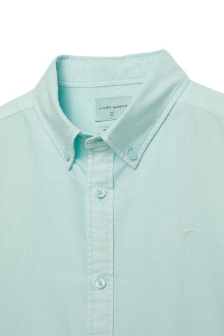 Chemise regular en coton biologique - Bleu clair