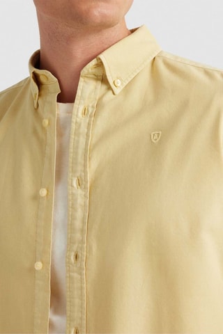 Chemise regular en coton biologique - Jaune
