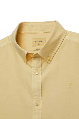 Chemise regular en coton biologique - Jaune