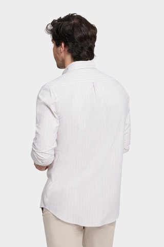 Chemise regular en coton biologique - Beige